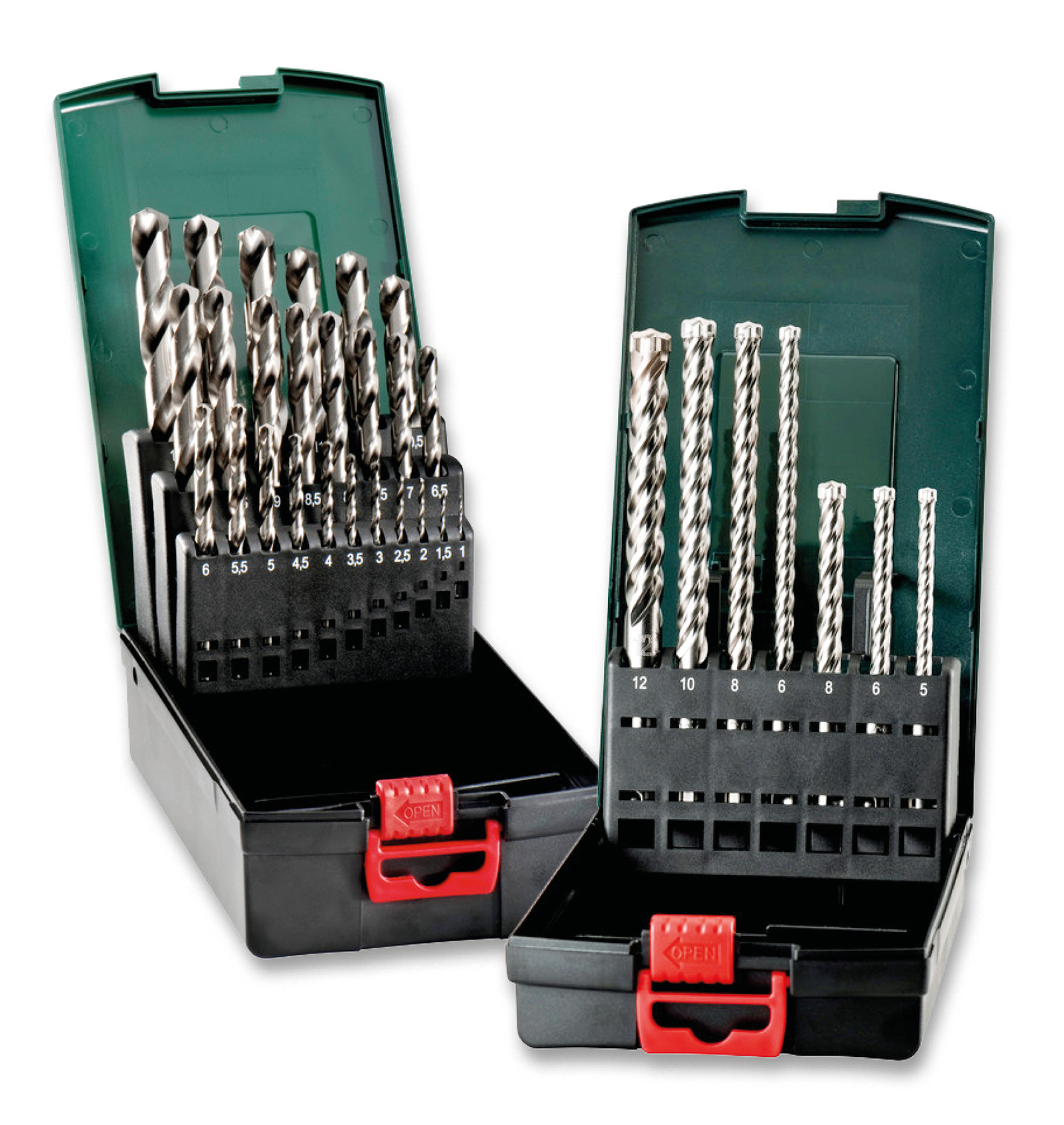 Picture of Metabo Bohrerset Metall 25tlg. & Stein SDS 7tlg.