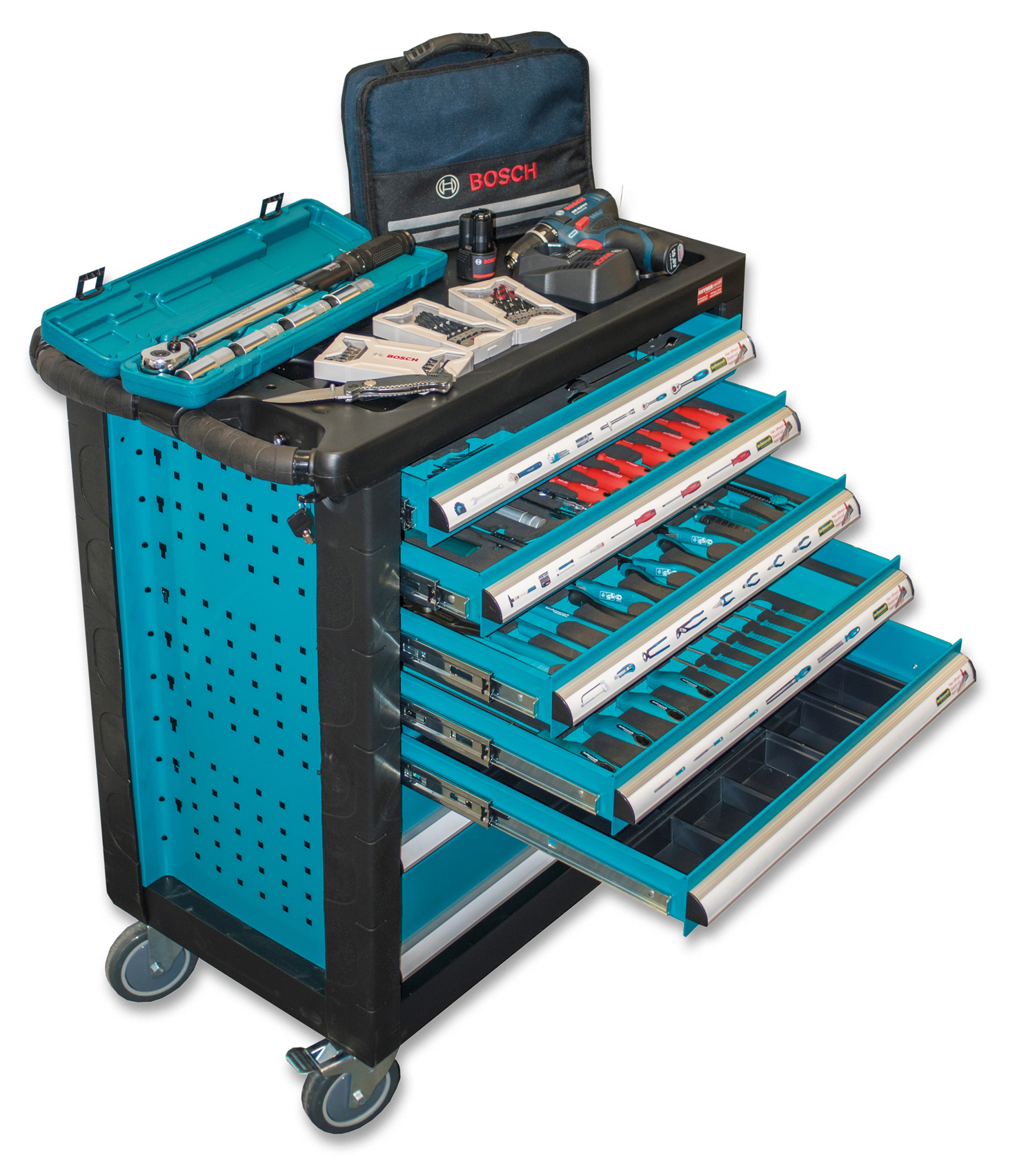 Picture of RHYNER Werkstattwagen Technocraft & Bosch GSR 12V