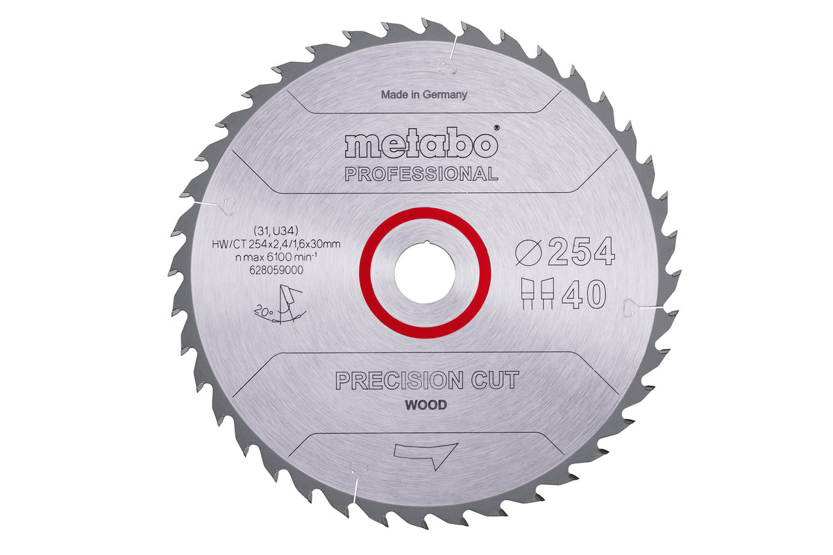 Picture of Metabo Kreissägeblatt PCP 254x30 40WZ