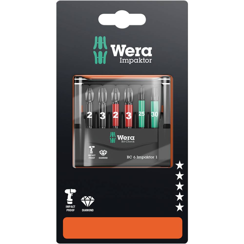 Picture of Wera Bit-Check 6 Impaktor 1, SB