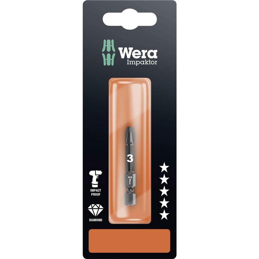 Picture of Wera Pozidrive-Bits, Impact, PZ3x50mm, SB