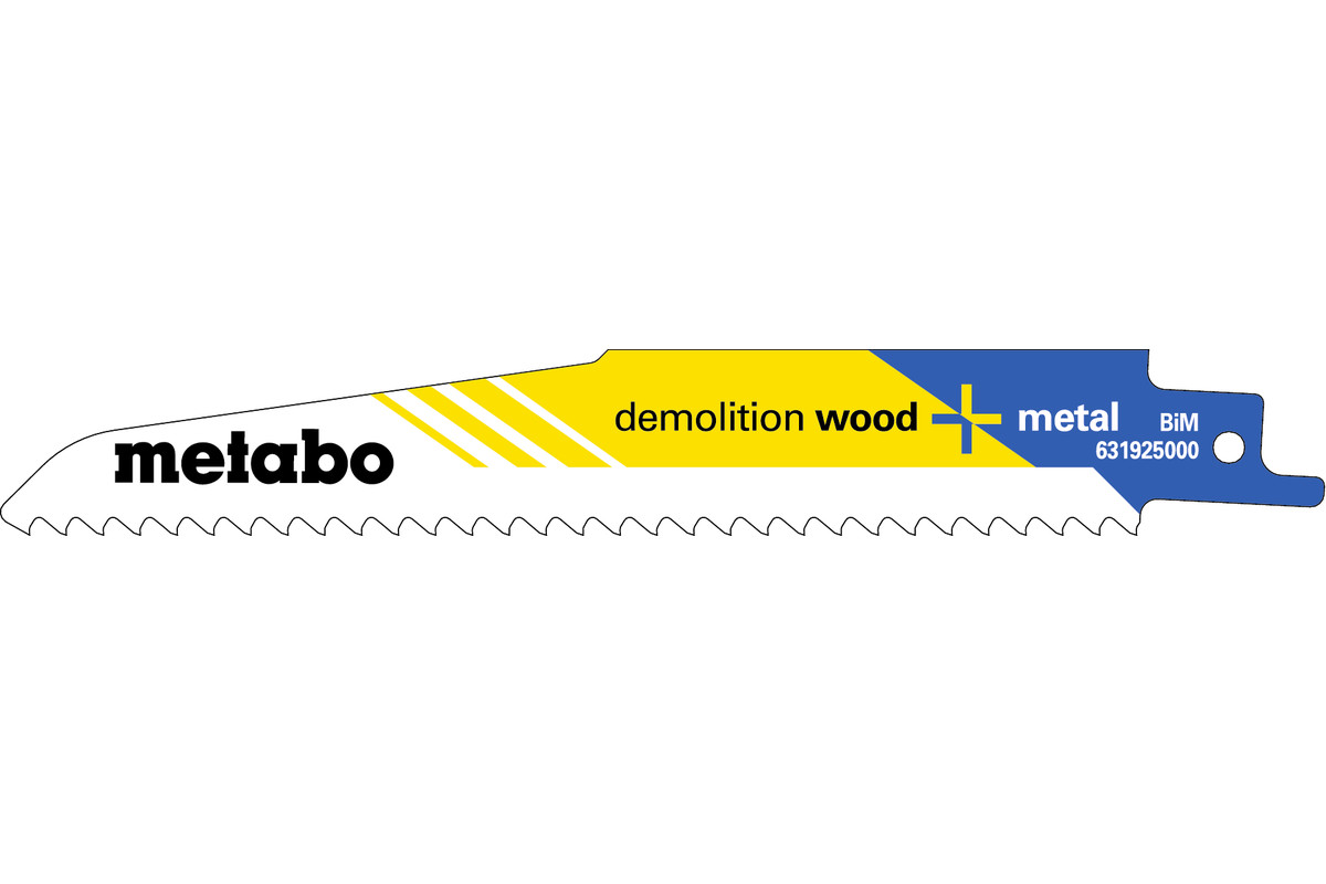 Bild von Metabo 5 SÄBELSÄGEBLÄTTER DEMOL W+M 150 X 1,6 MM