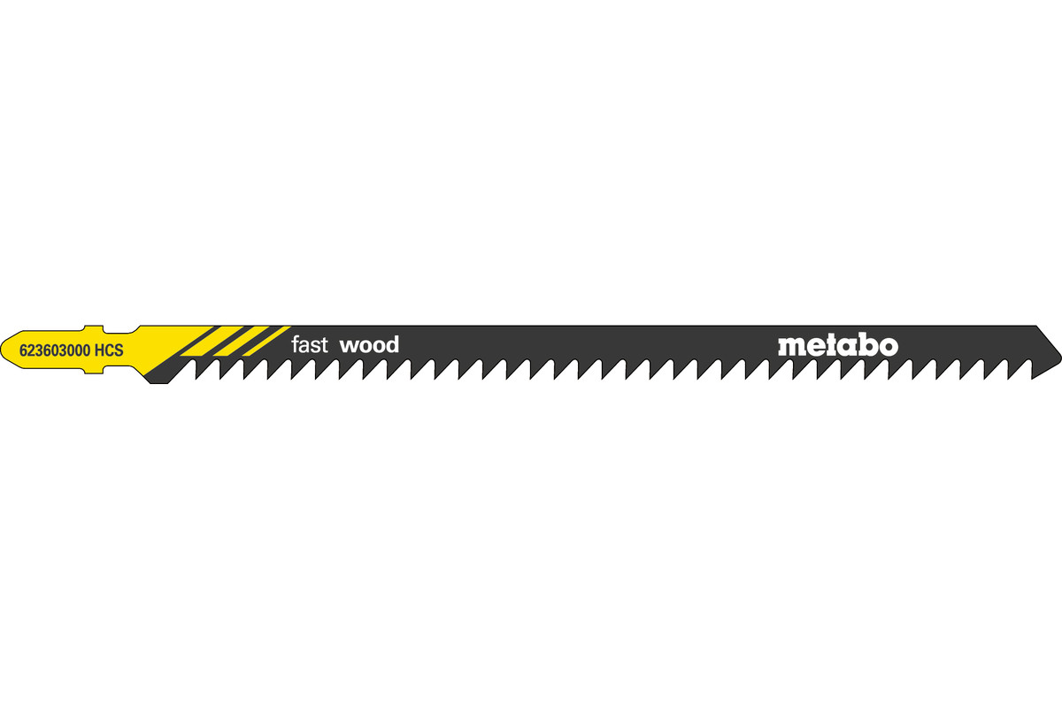 Bild von Metabo 5 STICHSÄGEBLÄTTER \"FAST WOOD\" 155/ 4,0 MM