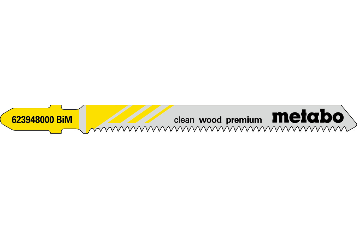 Bild von Metabo 5 STICHSÄGEBLÄTTER Clean Wood Premium