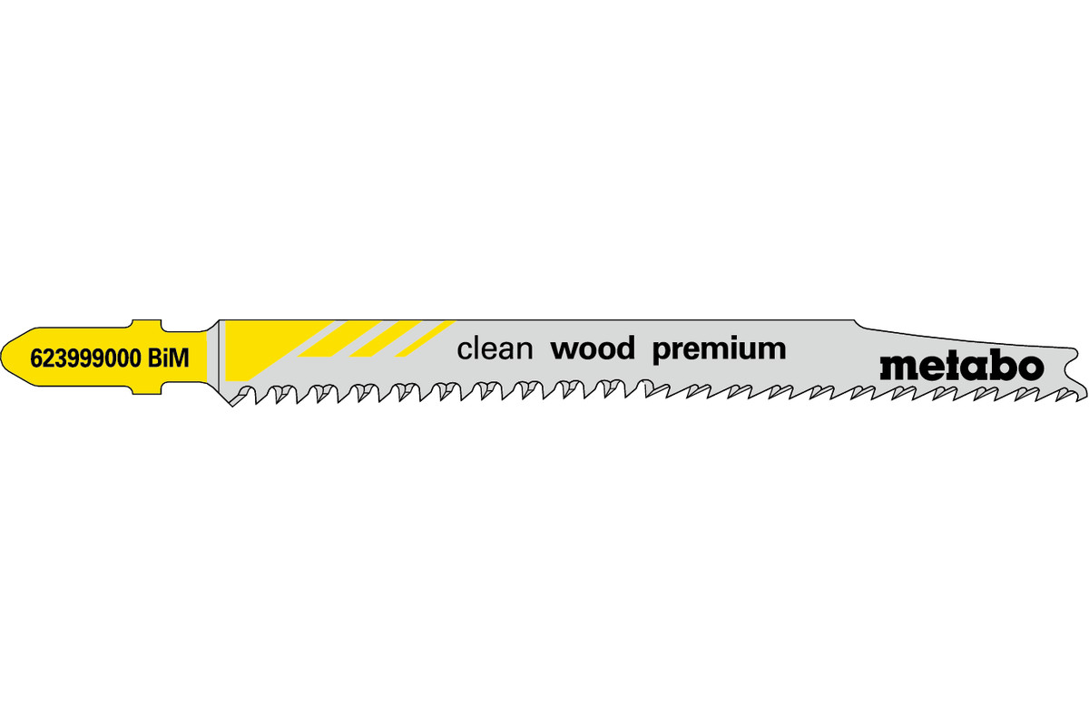 Bild von Metabo 5 STICHSÄGEBLÄTTER WOOD PREMIUM 93/ 2,2 MM