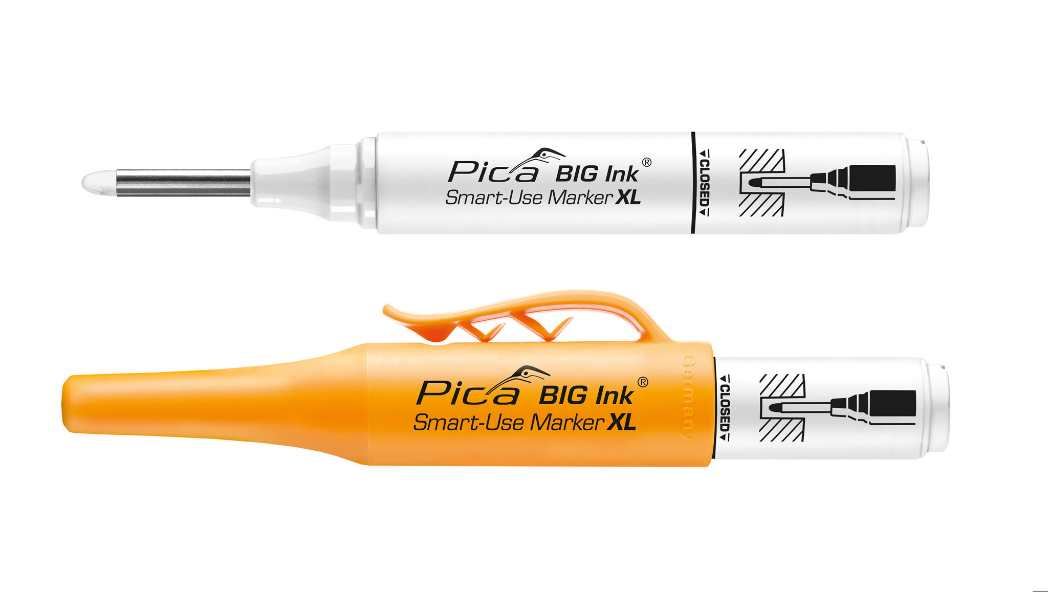 Picture of PICA Tieflochmarker Big Ink weiss