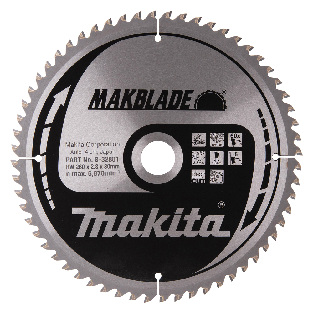 Bild von Makita Kreissägeblatt 260x30mm 60Z