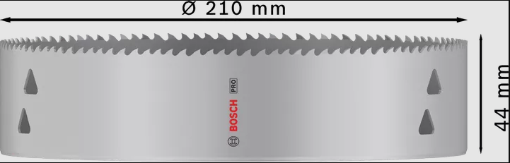 Bild von Bosch PRO MultiMat Lochsäge mit Gewinde 210mm