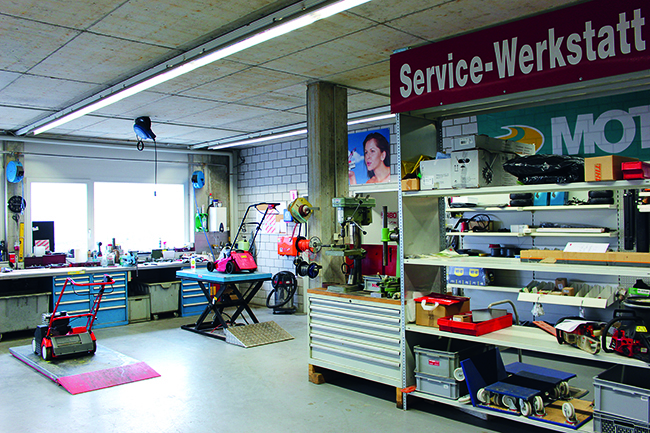Werkstatt RHYNER Profi-Shop