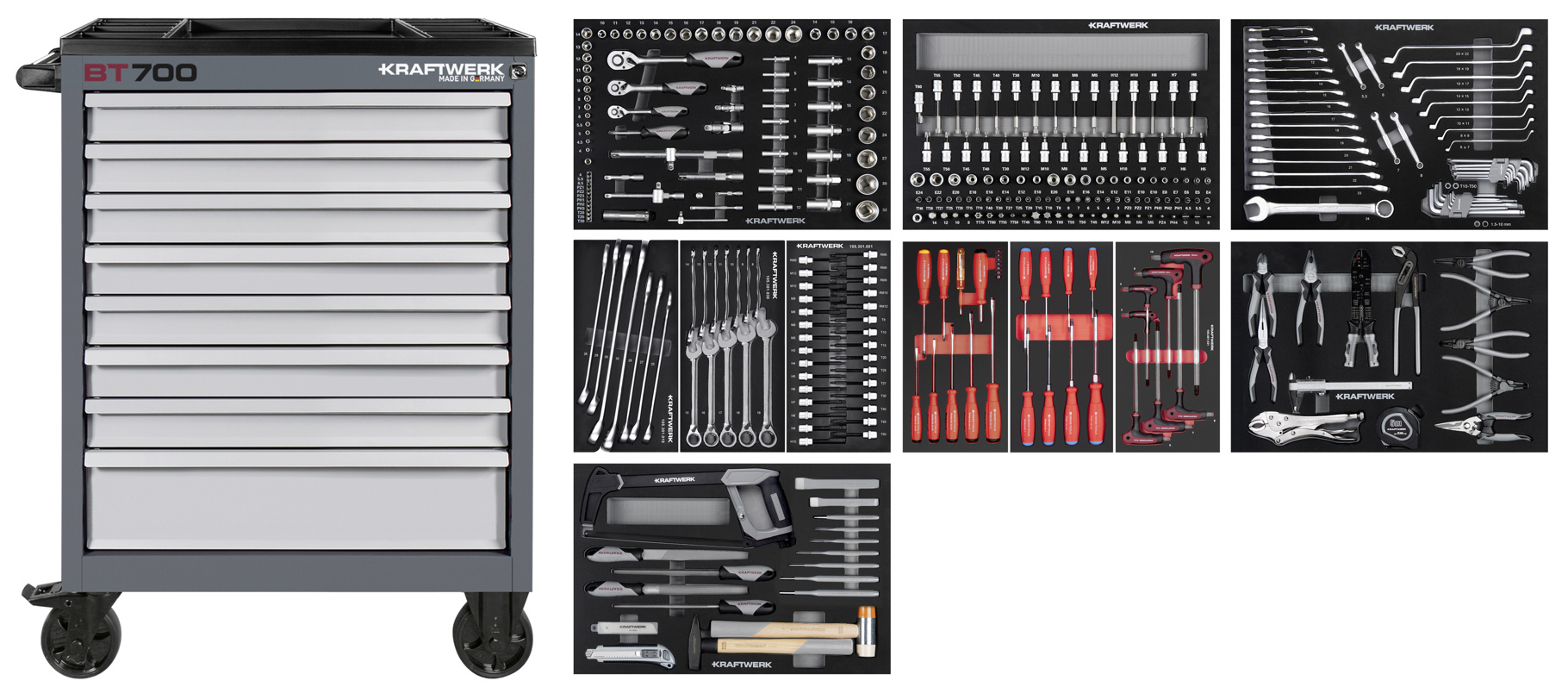 Bild von Kraftwerk Werkstattwagen BT700 Basic+PB 360-tlg.